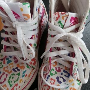 VANS Kids Girls Size 11 Sk8-Hi Zip High-Top Sneakers Shoes Mulricolored